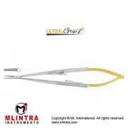 UltraGripX™ TC Micro Needle Holder Straight - With Lock Stainless Steel, 18 cm - 7"